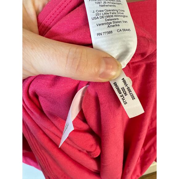 J. CREW NWT FormKnit Pink Long Sleeve Wrap Top w/ Velvet Tie Belt Sz 2X Holidays - Picture 13 of 14